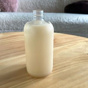 BKR Glass Water Bottle light pink nude Smooth Silicone Sleeve no lid cap